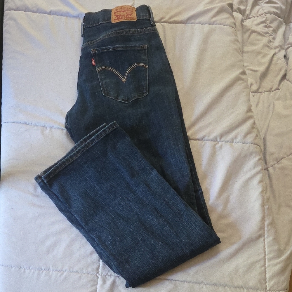 Levi's Women's Dark Blue Straight Leg Jeans
